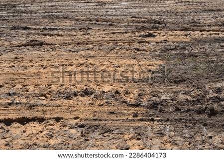 land after working with a tractor.  nice background  Ukraine