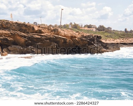 a beautiful photo of Rosh HaNikra beach in northern israel