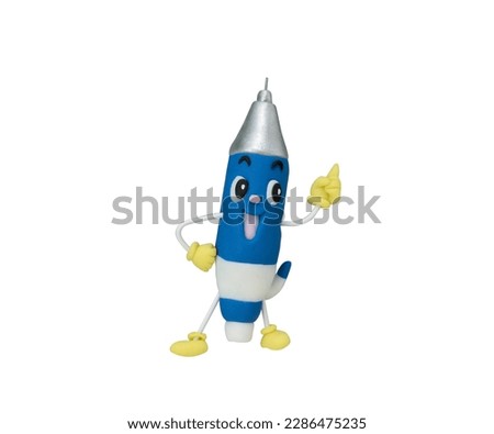 Sharp Pencil Character(This is a photo of a clay work)
