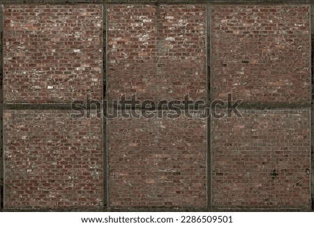 Brick wall, background for design and presentations. An old brick with a history.