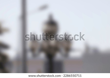 Blurred street light with sky