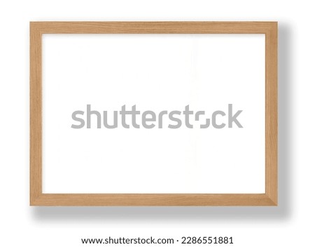 Isolated photo Frames on White Backgrounds, Antique Modern Wooden Frame Mockups Royalty-Free Stock Photo #2286551881
