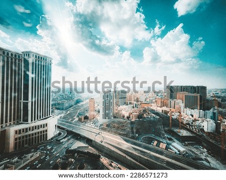 Makkah , Mecca modern developed city landscape photography and aerial view  Royalty-Free Stock Photo #2286571273