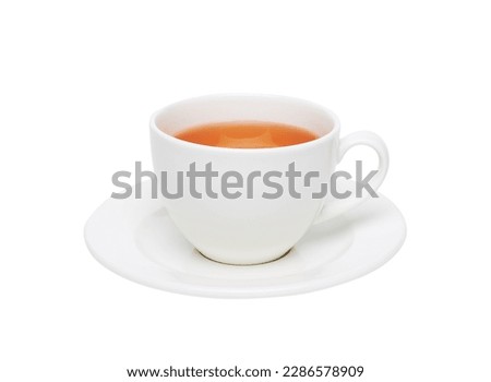 Cup of Tea isolated on white background Royalty-Free Stock Photo #2286578909