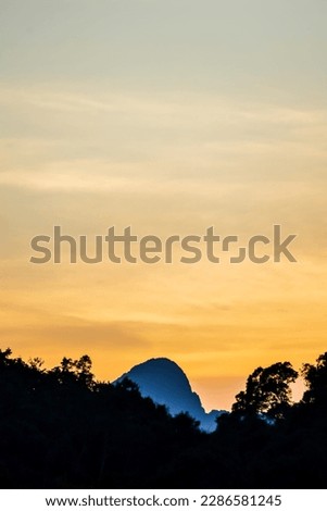 sunset in mountains, beautiful photo digital picture