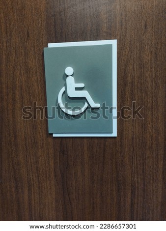 Disabled toilet door sign,wheelchair symbol toilet sign,handicap bathroom sign
