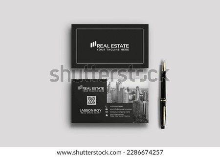 Professional and modern double-sided creative business card template. Horizontal and vertical layout. vector images