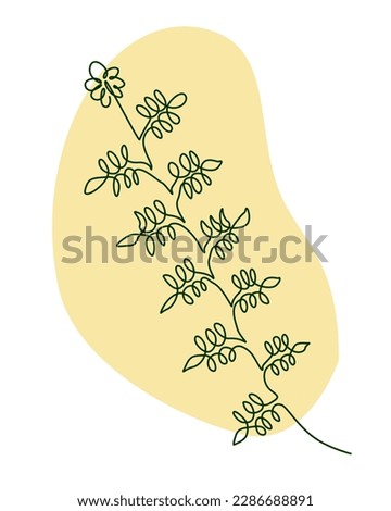 branch with leaves nature ecology isolated icon vector illustration design