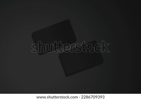 creative and professional business card mockup Royalty-Free Stock Photo #2286709393
