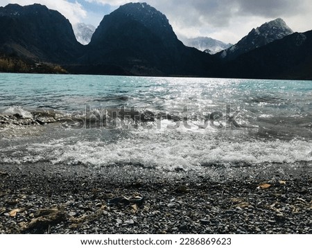 This is beauty of nature, flow of water and mountains 