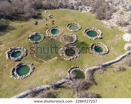 Bunari Rajčica, wonderful wells from Roman times, located in inland of Splitsko-dalmatinska county.