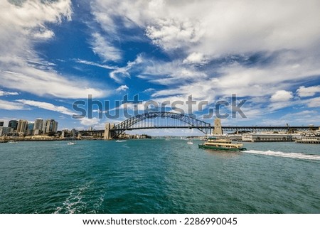 Cityscape of Sydney, Australia with a view of the Harbour Bridge