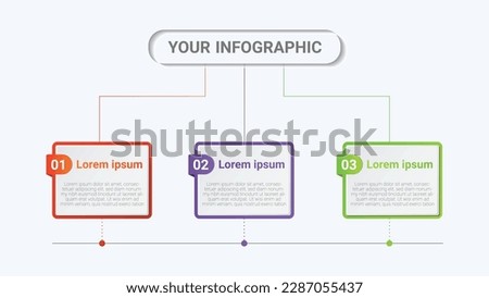 Colorful squire business infographic design free vector