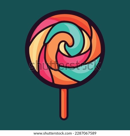 lollipop candy simple modern logo