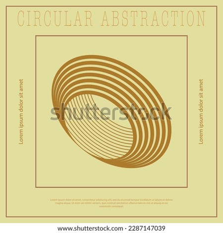  idea of an abstract composition for the design of a poster, banner, poster, cover or postcard. Premium version of the corporate style. Template for interior design, prints and decorations