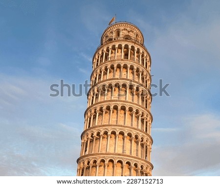 Pisa tower Italy leaning tower of pisa Royalty-Free Stock Photo #2287152713
