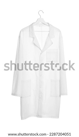 Doctor's gown isolated on white. Medical uniform Royalty-Free Stock Photo #2287204051