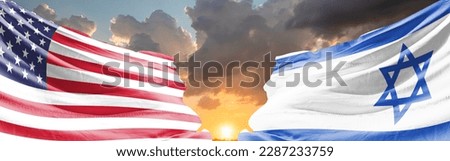 israel and american flags backgrounds