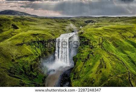 Skógarfoss in Iceland is one of the most visited waterfall in Iceland. It has been used in countless movies and tv shows. On the south coast of Iceland it one if the must see in Iceland 