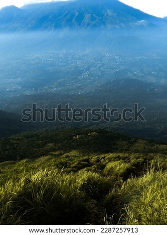 a broad and beautiful savanna in the mountains