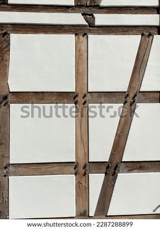 You see a typical half-timbered construction in Germany Royalty-Free Stock Photo #2287288899
