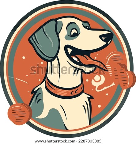 vector of cute dog mascot logo design t-shirt