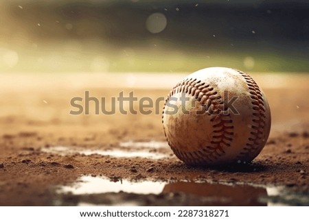 Vintage style baseball banner game
