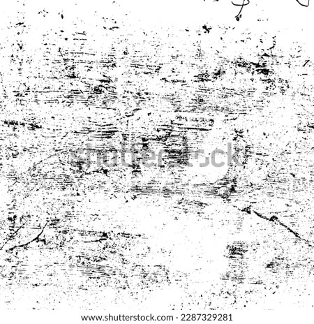 Rustic grunge vector texture with grain and stains. Abstract noise background. Weathered surface. Dirty and damaged. Detailed rough backdrop. Vector graphic illustration with transparent white. EPS10. Royalty-Free Stock Photo #2287329281
