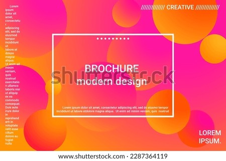 Beautiful balloon shape gradients, great design for any purpose. Creative banner cover design. Abstract vector cover template with minimal gradient. Futuristic circle.
