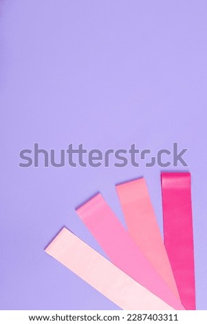resistance bands in pink color