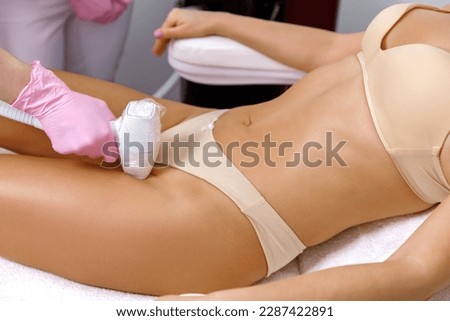 Bikini waxing,Intimate waxing, Hair removal, bikini area. laser epilation on bikini. Rejuvenation Treatments in Cosmetic Beauty Clinics,