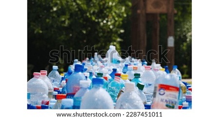 A pile of bottle to remind about recycle, save the earth, recycle your plastic, campaign to recycle and save the earth picture