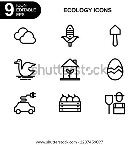 nature and environment icon or logo isolated sign symbol vector illustration - high quality black style vector icons