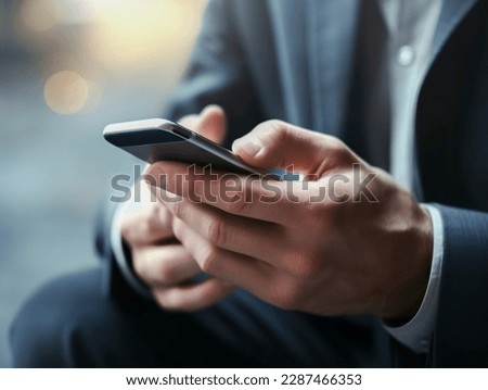Man's hand holding smart electricity at different angles Royalty-Free Stock Photo #2287466353