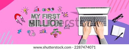 My First Million with person using a laptop computer
