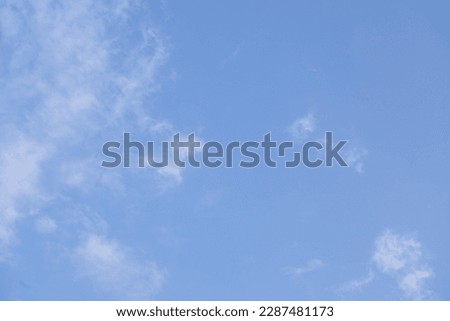 Daytime Blue sky full of white clouds peaceful landscape
