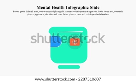 Mental health infographic presentation template.