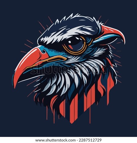 Beautiful Eagle Vector Illustration Art