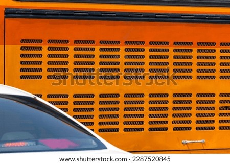 The Steel ventilation of the bus