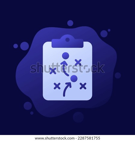 playbook icon, game plan vector design Royalty-Free Stock Photo #2287581755