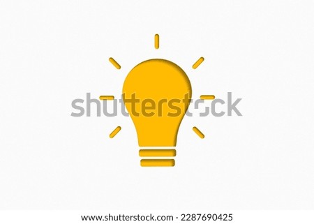 Light bulb big idea concept. Creative idea, inspiration, new idea and innovation concept.