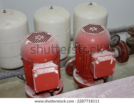 Red electric motors as part of heating system