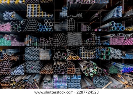 steel store pattern is a specialized tool used in foundries to create molds for casting metal parts. steel and has intricate designs etched into its surface for mass production of metal components Royalty-Free Stock Photo #2287724523