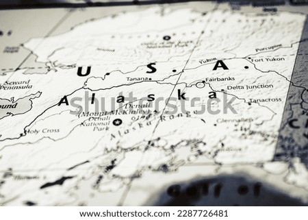 Alaska on the map of USA