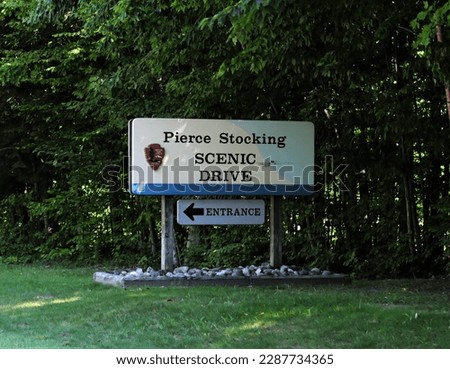 Pierce Stocking Scenic Drive Sign