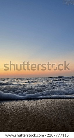 Beautiful dawn horizon photography background