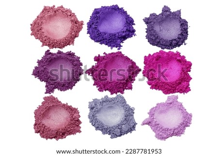 Purple Mica Powder Pigment for Cosmetic Royalty-Free Stock Photo #2287781953