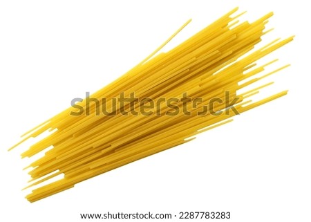 spaghetti pasta isolated on white or transparent background, cut out