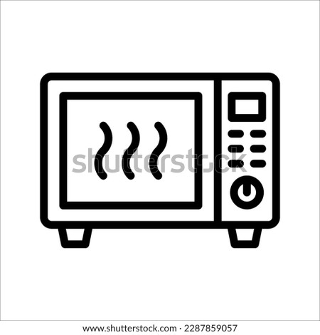 Microwave oven icon. Home appliances icon.Vector Illustration isolated on white background