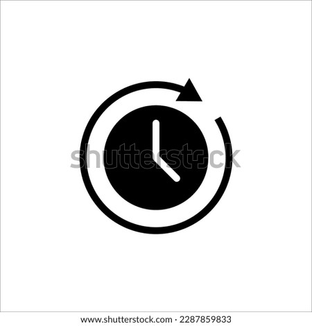 Long term icon. clock sign. vector illustration on white background. EPS 10 Royalty-Free Stock Photo #2287859833